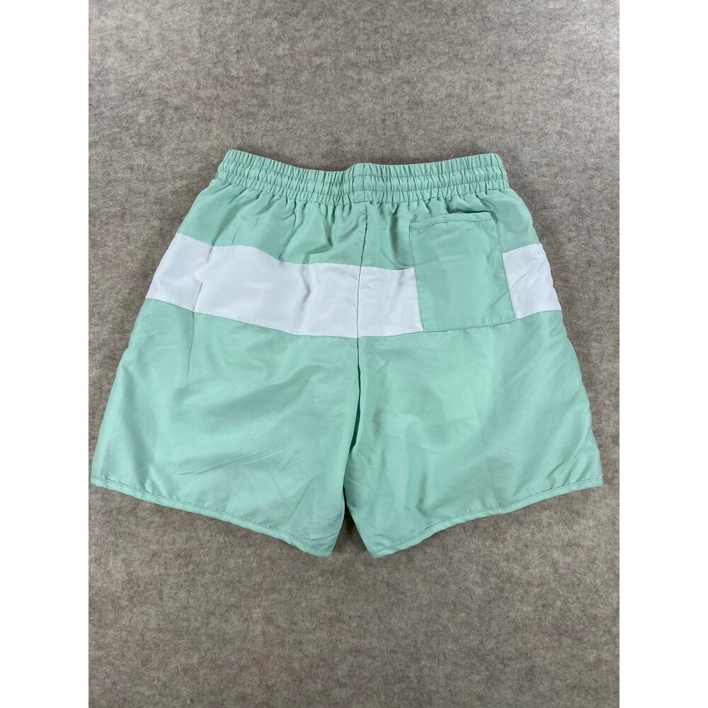 Love and Grow Men's Aqua Stripe Swim Shorts Large - Picture 2 of 4